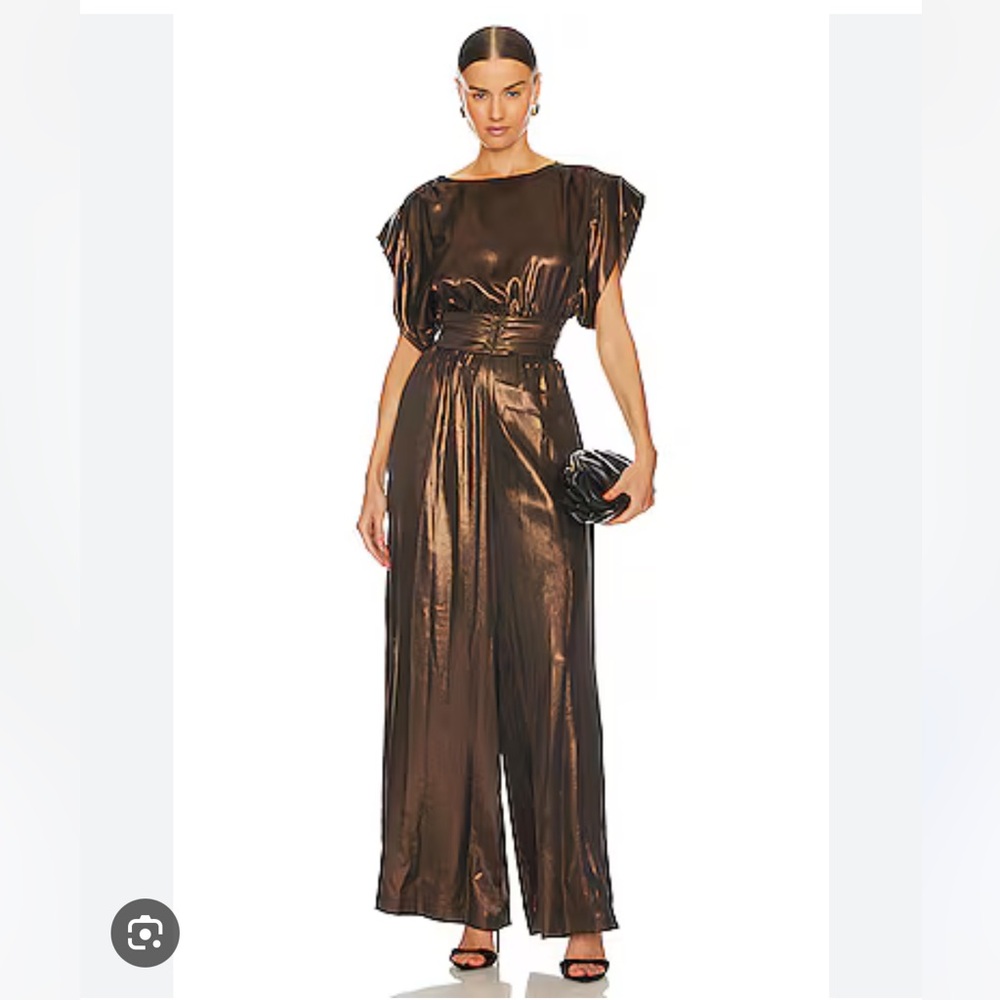 NWT Misa Los Angeles Burnished Bronze Jumpsuit Size Medium